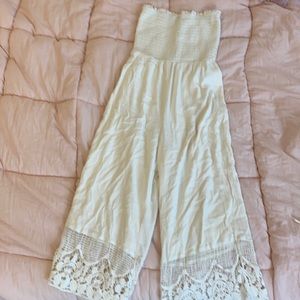 American eagle romper, pearl white, size: XS